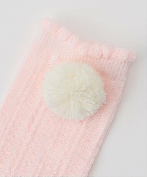 mezzo piano / メゾピアノ ソックス | 梵天つき　ケーブルハイソックス | 詳細2