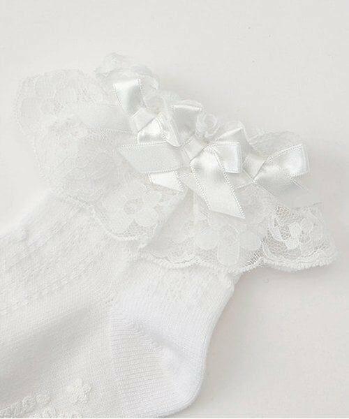 mezzo piano / メゾピアノ ソックス | 定番サテンリボンソックス | 詳細1