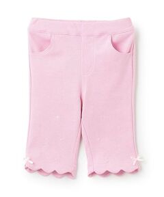 mezzo piano / メゾピアノ その他パンツ | 7分丈　裾スカラップ　カットソーパンツ