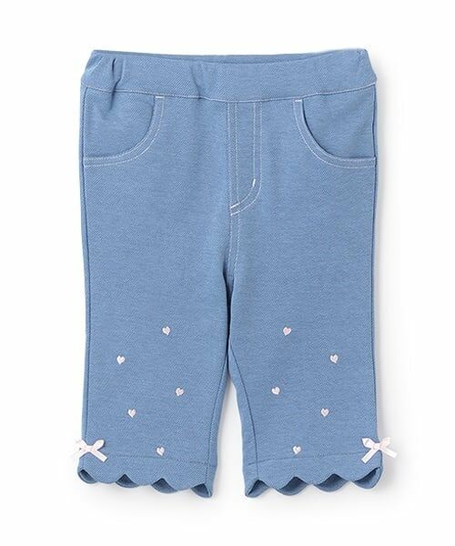 mezzo piano / メゾピアノ その他パンツ | 7分丈　裾スカラップ　カットソーパンツ | 詳細11