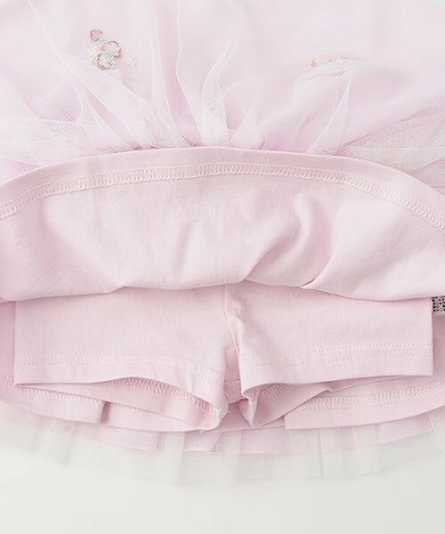 mezzo piano / メゾピアノ ショート・ハーフ・半端丈パンツ | いちご刺しゅうフリルスカパン | 詳細4