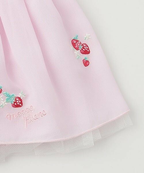 mezzo piano / メゾピアノ ショート・ハーフ・半端丈パンツ | いちご刺しゅうフリルスカパン | 詳細5