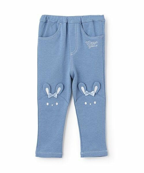 mezzo piano / メゾピアノ その他パンツ | うさぎカットレギパン（ブルー）