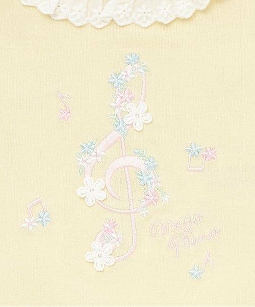 mezzo piano / メゾピアノ Tシャツ | フラワー音符　長袖Tシャツ | 詳細3