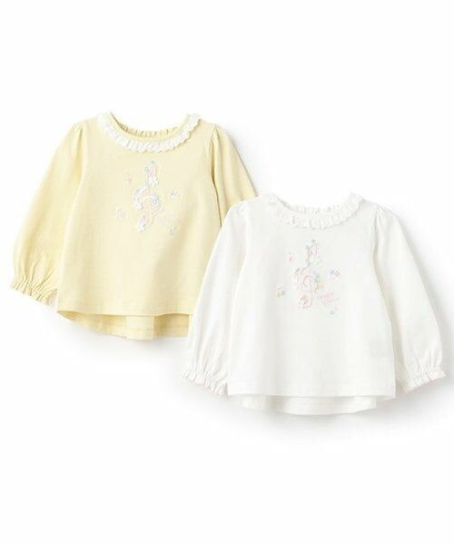 mezzo piano / メゾピアノ Tシャツ | フラワー音符　長袖Tシャツ | 詳細8