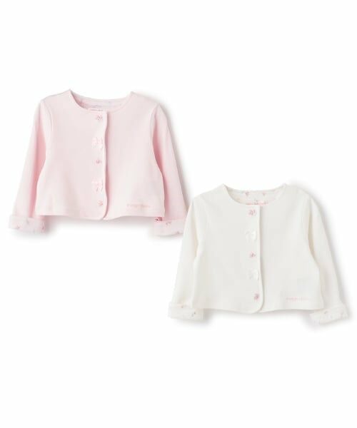 mezzo piano / メゾピアノ カーディガン・ボレロ | バラ刺繍　カットソーカーディガン | 詳細10