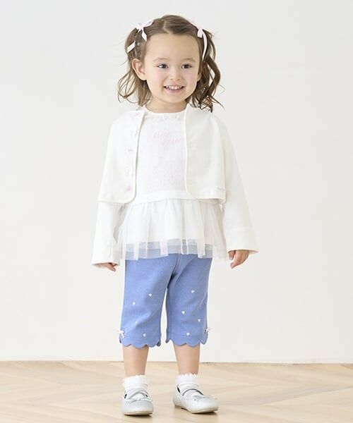 mezzo piano / メゾピアノ カーディガン・ボレロ | バラ刺繍　カットソーカーディガン | 詳細15