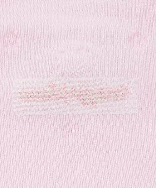 mezzo piano / メゾピアノ Tシャツ | ウサギマスコットつき お花柄 半袖Tシャツ | 詳細4