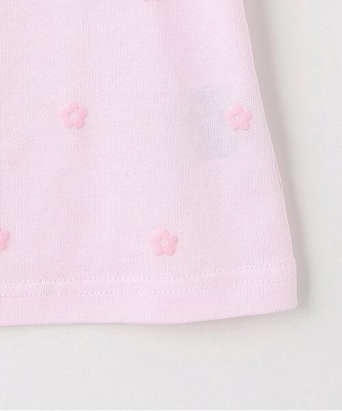 mezzo piano / メゾピアノ Tシャツ | ウサギマスコットつき お花柄 半袖Tシャツ | 詳細6