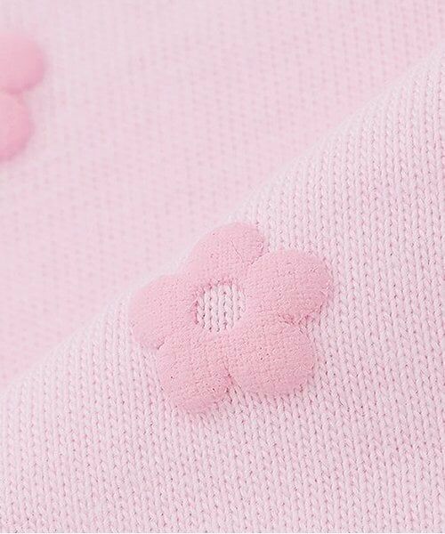 mezzo piano / メゾピアノ Tシャツ | ウサギマスコットつき お花柄 半袖Tシャツ | 詳細7