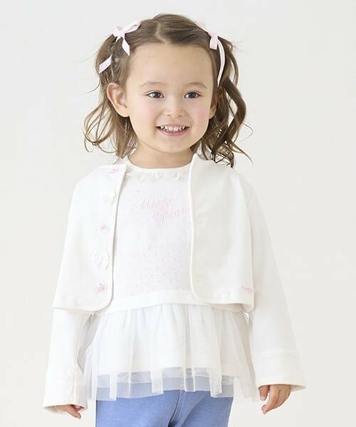 mezzo piano / メゾピアノ その他トップス | ロゴリボン　裾フリル　半袖チュニック | 詳細16