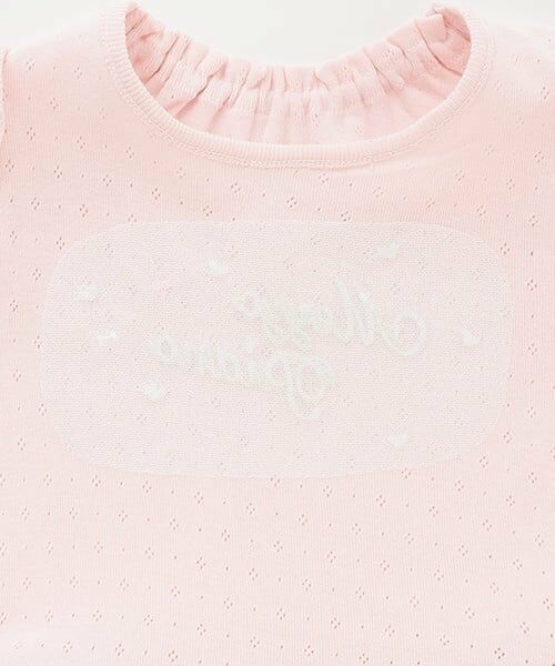 mezzo piano / メゾピアノ その他トップス | ロゴリボン　裾フリル　半袖チュニック | 詳細4