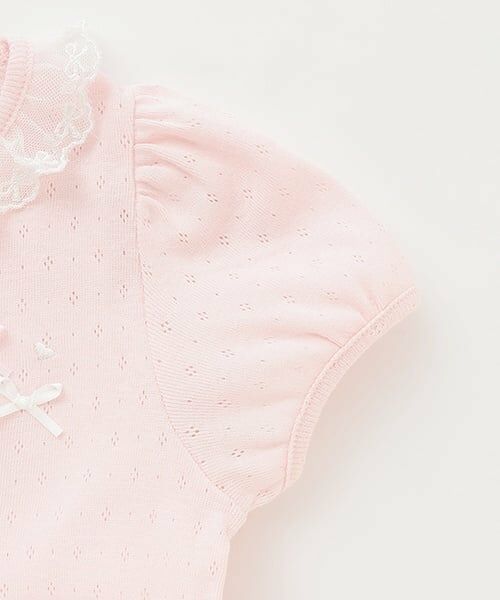 mezzo piano / メゾピアノ その他トップス | ロゴリボン　裾フリル　半袖チュニック | 詳細5