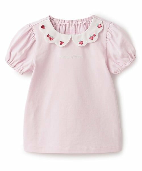 mezzo piano / メゾピアノ Tシャツ | いちご刺しゅう 半袖Tシャツ | 詳細10