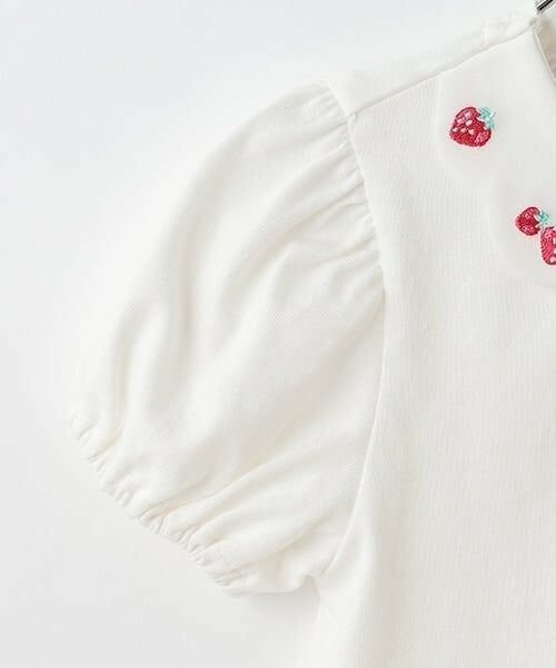 mezzo piano / メゾピアノ Tシャツ | いちご刺しゅう 半袖Tシャツ | 詳細5