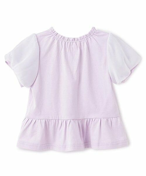 mezzo piano / メゾピアノ Tシャツ | バレエネックレス刺しゅう　Tシャツ | 詳細1