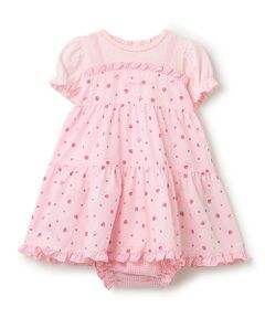 mezzo piano / メゾピアノ ミニ丈・ひざ丈ワンピース | いちご柄チュニックワンピ＆ブルマセット