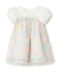 mezzo piano / メゾピアノ ドレス | 花刺しゅうレースドレス