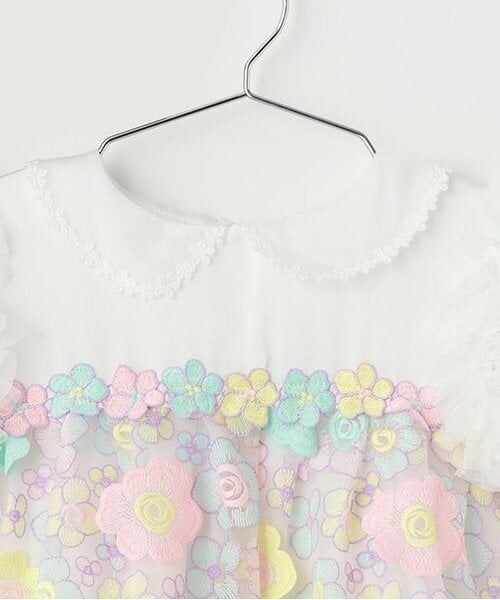 mezzo piano / メゾピアノ ドレス | 花刺しゅうレースドレス | 詳細2