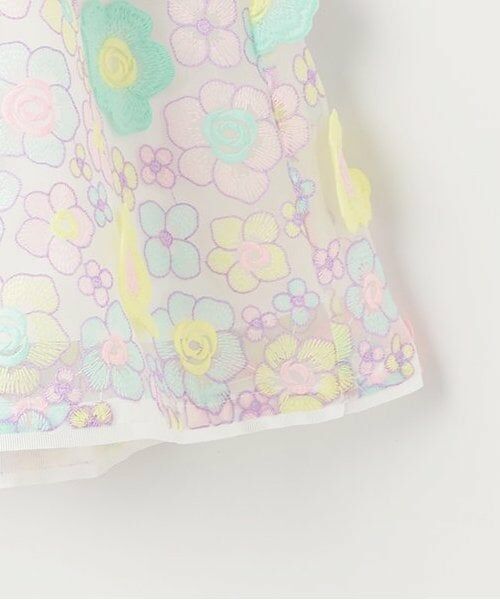 mezzo piano / メゾピアノ ドレス | 花刺しゅうレースドレス | 詳細4