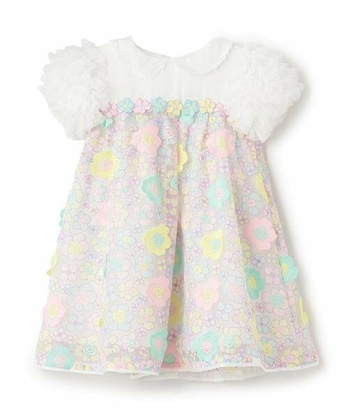 mezzo piano / メゾピアノ ドレス | 花刺しゅうレースドレス（マルチ）