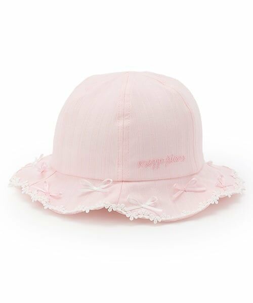 mezzo piano / メゾピアノ ハット | リボンレース　ハット（ライト ピンク）