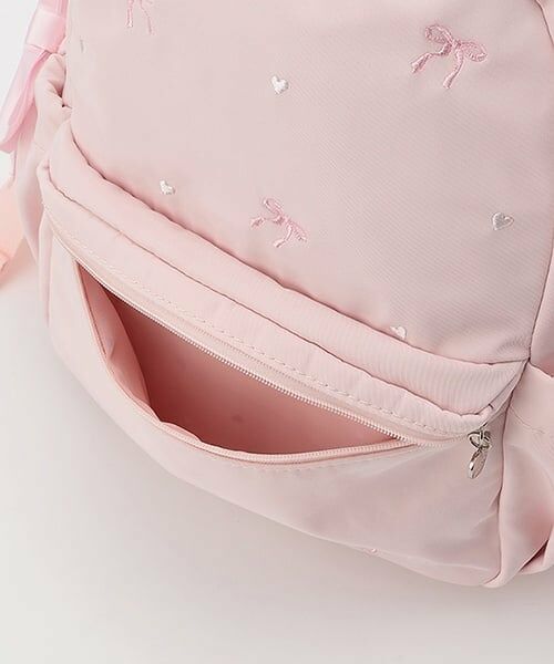 mezzo piano / メゾピアノ リュック・バックパック | (容量約8.5L)リボン刺しゅうリュック | 詳細11