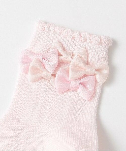 mezzo piano / メゾピアノ ソックス | リボンイッパイ　クルーソックス | 詳細1