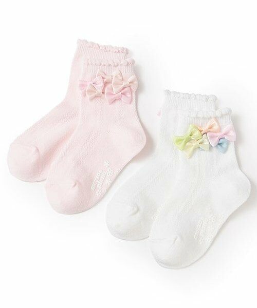 mezzo piano / メゾピアノ ソックス | リボンイッパイ　クルーソックス | 詳細5