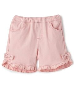 mezzo piano / メゾピアノ ショート・ハーフ・半端丈パンツ | うさぎポケットフリル　ハーフパンツ