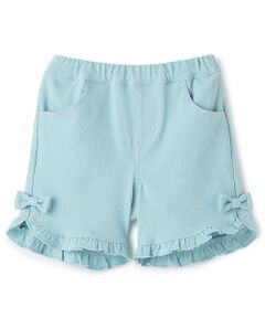 mezzo piano / メゾピアノ ショート・ハーフ・半端丈パンツ | うさぎポケットフリル　ハーフパンツ