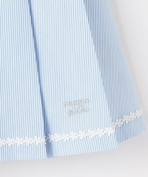 mezzo piano / メゾピアノ ショート・ハーフ・半端丈パンツ | ストライププリーツスカパン | 詳細4