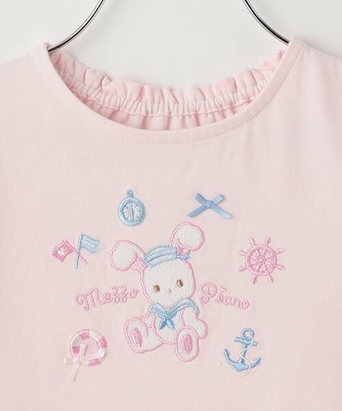 mezzo piano / メゾピアノ Tシャツ | マリンうさぎ　半袖Tシャツ | 詳細2