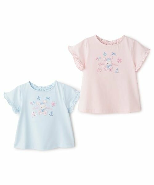 mezzo piano / メゾピアノ Tシャツ | マリンうさぎ　半袖Tシャツ | 詳細8