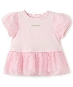 mezzo piano / メゾピアノ その他トップス | お花裾フリル　半袖チュニック