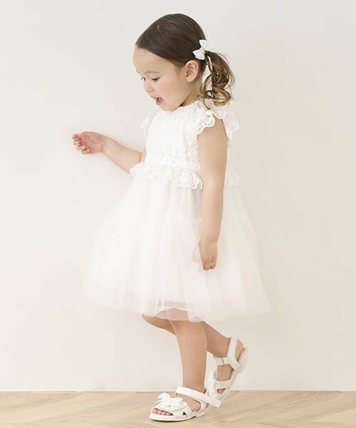 mezzo piano / メゾピアノ ミニ丈・ひざ丈ワンピース | レースチュール　ワンピース | 詳細13