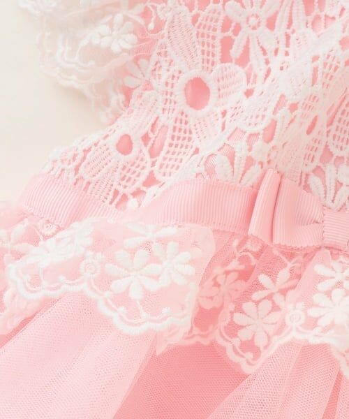 mezzo piano / メゾピアノ ミニ丈・ひざ丈ワンピース | レースチュール　ワンピース | 詳細9
