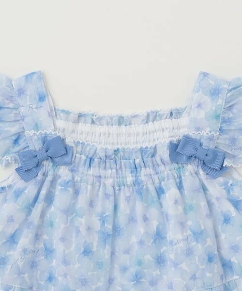 mezzo piano / メゾピアノ ミニ丈・ひざ丈ワンピース | 水彩花柄ワンピース＆ブルマセット | 詳細3