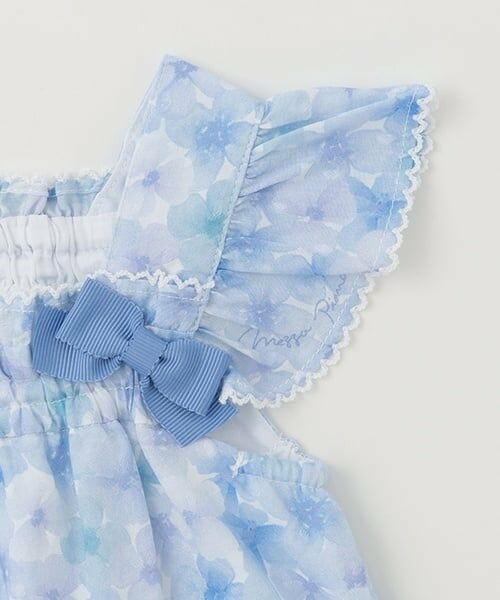 mezzo piano / メゾピアノ ミニ丈・ひざ丈ワンピース | 水彩花柄ワンピース＆ブルマセット | 詳細4