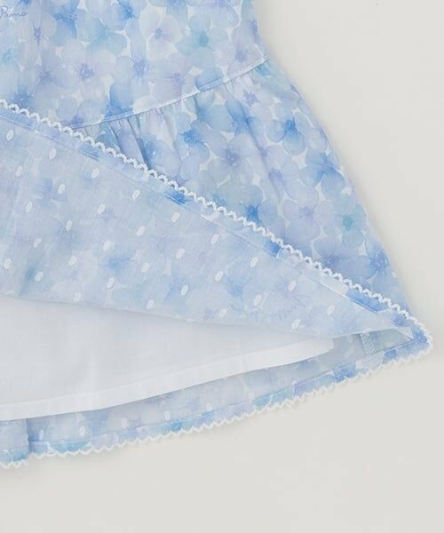 mezzo piano / メゾピアノ ミニ丈・ひざ丈ワンピース | 水彩花柄ワンピース＆ブルマセット | 詳細6