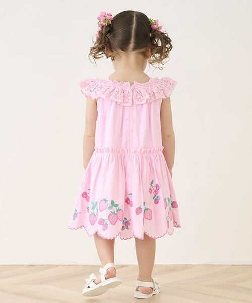 mezzo piano / メゾピアノ ミニ丈・ひざ丈ワンピース | いちご刺しゅうワンピース | 詳細12