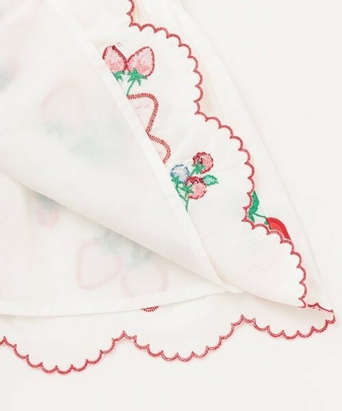 mezzo piano / メゾピアノ ミニ丈・ひざ丈ワンピース | いちご刺しゅうワンピース | 詳細5