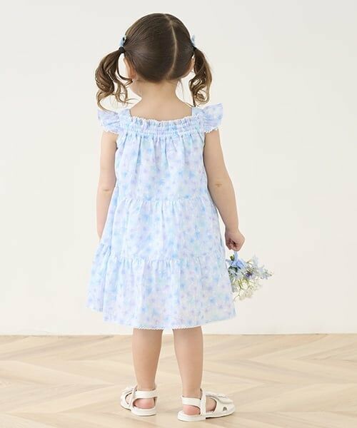 mezzo piano / メゾピアノ ミニ丈・ひざ丈ワンピース | ウサギマスコットつきセーラー衿つきカットソーワンピース | 詳細14