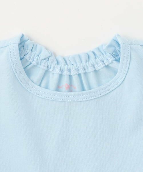 mezzo piano / メゾピアノ ミニ丈・ひざ丈ワンピース | ウサギマスコットつきセーラー衿つきカットソーワンピース | 詳細4