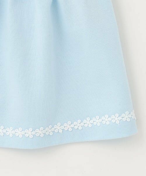 mezzo piano / メゾピアノ ミニ丈・ひざ丈ワンピース | ウサギマスコットつきセーラー衿つきカットソーワンピース | 詳細8