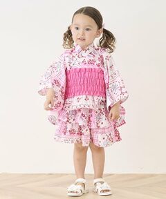 mezzo piano / メゾピアノ 着物・浴衣・小物類 | いちごハンカチ柄　浴衣ドレス