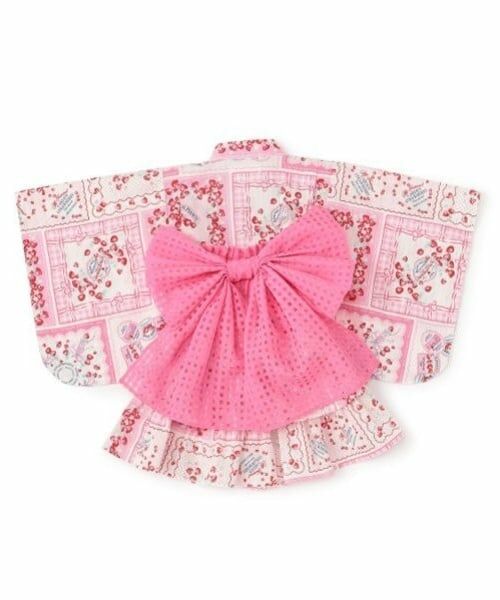 mezzo piano / メゾピアノ 着物・浴衣・小物類 | いちごハンカチ柄　浴衣ドレス | 詳細1