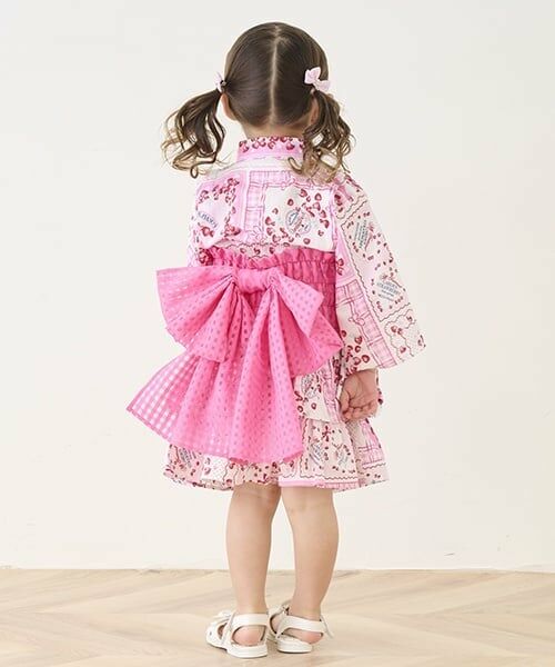 mezzo piano / メゾピアノ 着物・浴衣・小物類 | いちごハンカチ柄　浴衣ドレス | 詳細18