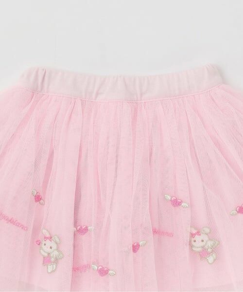 mezzo piano / メゾピアノ ショート・ハーフ・半端丈パンツ | エンジェルウサギ刺しゅう　フリルスカパン | 詳細2