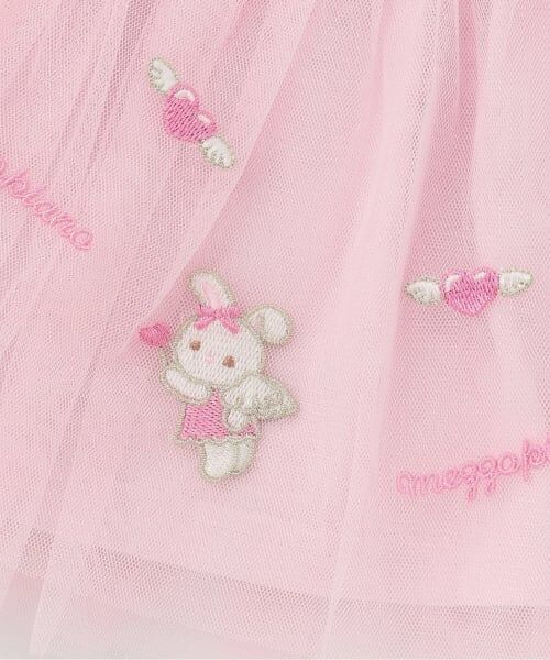 mezzo piano / メゾピアノ ショート・ハーフ・半端丈パンツ | エンジェルウサギ刺しゅう　フリルスカパン | 詳細4